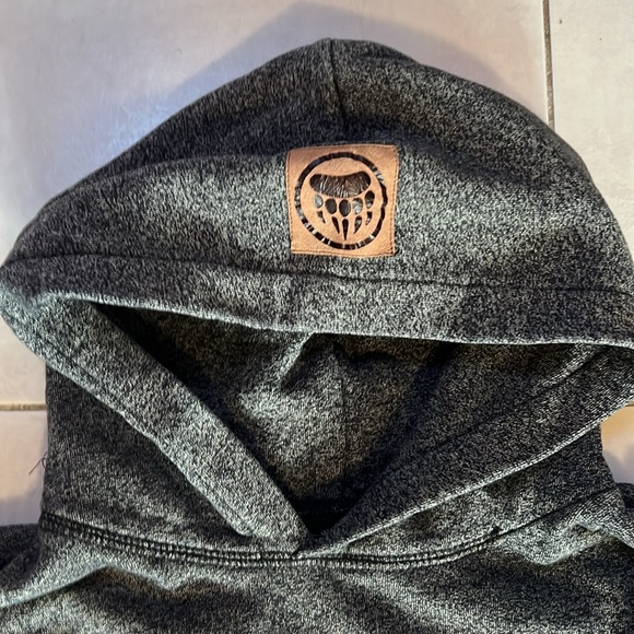 Muskoka Bear Wear Kids Hoodie - Gray, Size Small - Picture 3 of 6